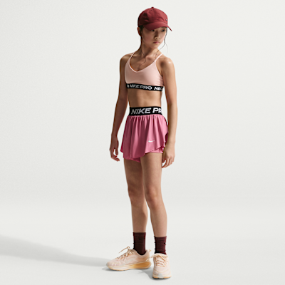 Nike Pro Big Kids' (Girls') Dri-FIT 2-in-1 Shorts. Nike.com